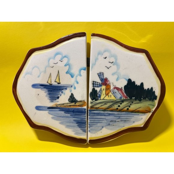 Fred Roberts Studios Expandable Trivet Ceramic Hand Painted Vintage Japan 70's - Picture 2 of 7